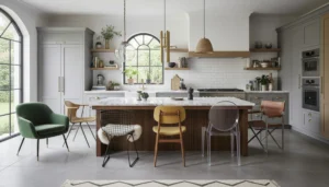 Contemporary Kitchen Interior Space Background
